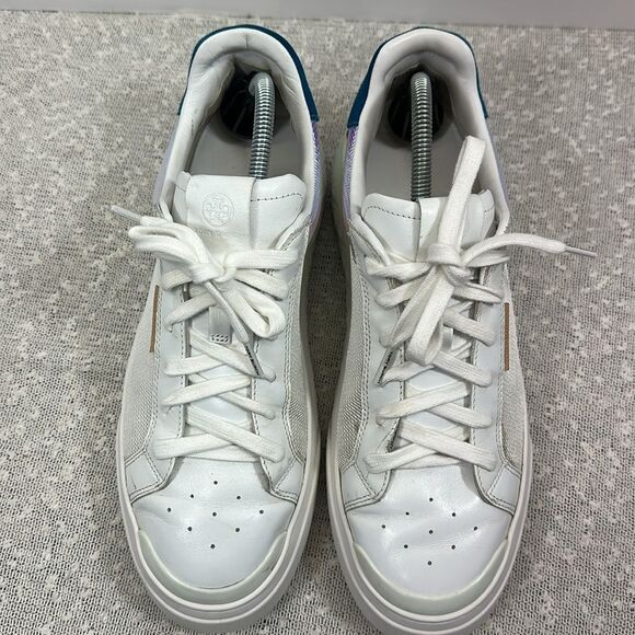 TORY BURCH Ladybug Lace Up Low Top Sneakers Shoes Women's 10.5 - Picture 6 of 12